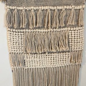 Cream Macrame Wall Hanging
Hangs from rope
Handcrafted in India